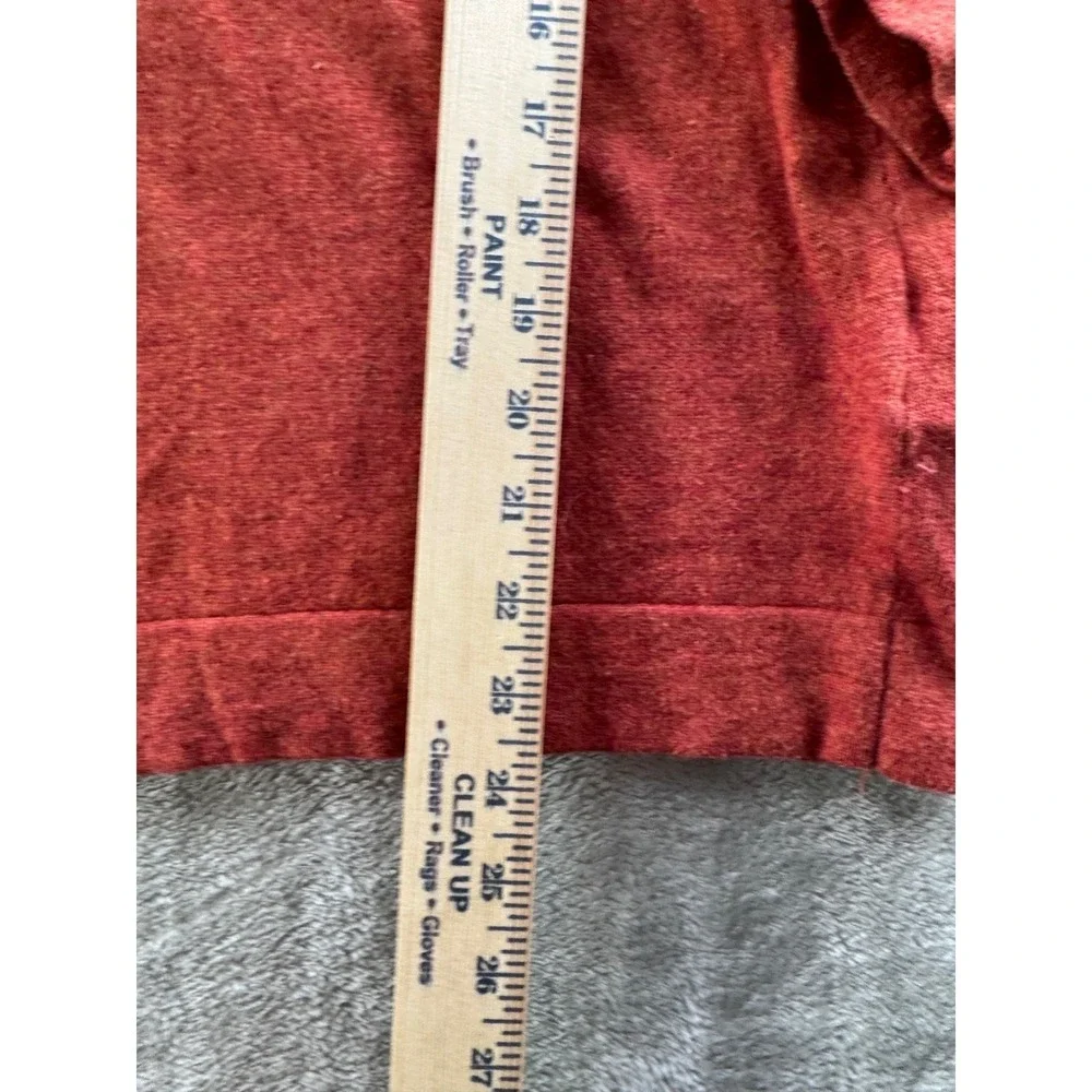 J‎ Crew Teddie Womens Crewneck Sweater Size Large Red Merino Preppy Classic